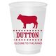 BBQ Cow Shatterproof Cups Image 1 of 4