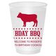 BBQ Cow Shatterproof Cups Image 3 of 4