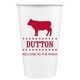BBQ Cow Paper Coffee Cups Image 1 of 4