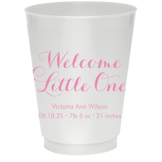 Welcome Little One Colored Shatterproof Cups