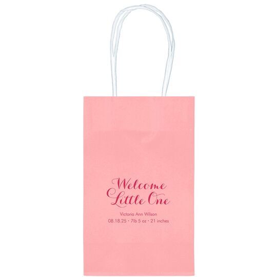 Welcome Little One Medium Twisted Handled Bags