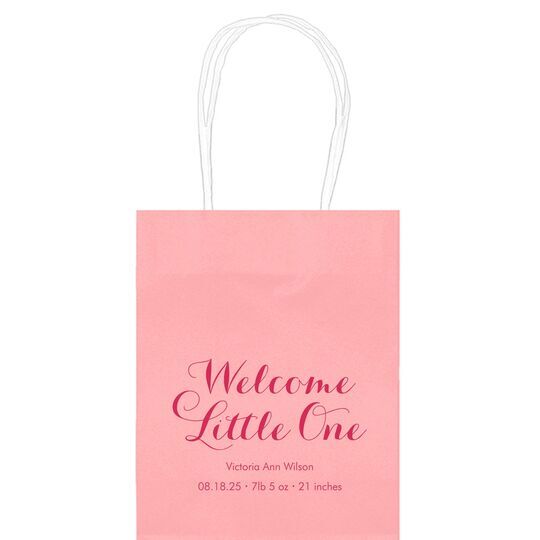 Welcome Little One Mini Twisted Handled Bags