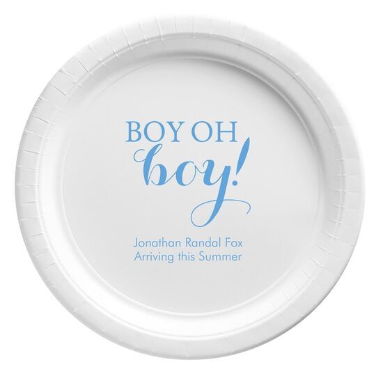 Boy Oh Boy Paper Plates