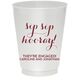 Elegant Sip Sip Hooray Colored Shatterproof Cups Image 4 of 4