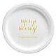 Elegant Sip Sip Hooray Paper Plates Image 3 of 4