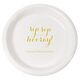 Elegant Sip Sip Hooray Plastic Plates Image 3 of 4