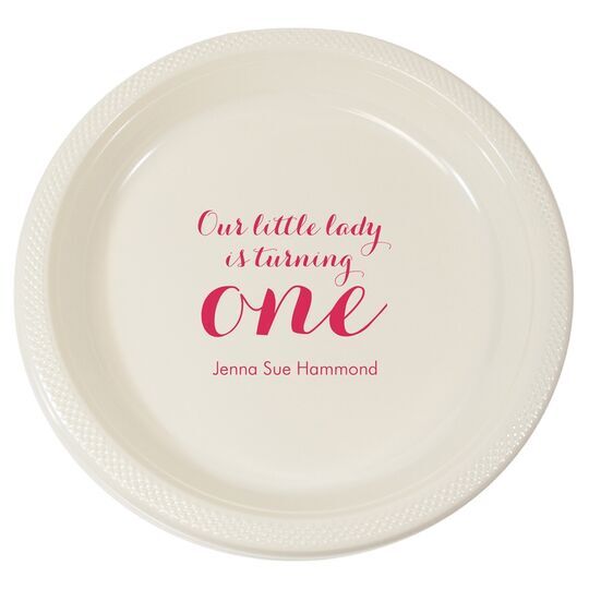 Our Little Lady Plastic Plates