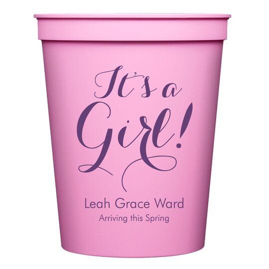 It's A Girl Cups