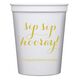 Elegant Sip Sip Hooray Stadium Cups Image 2 of 4
