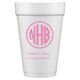 Framed Rounded Monogram with Text Styrofoam Cups Image 1 of 2