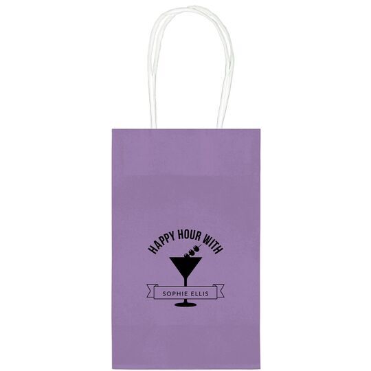 Happy Hour Martini Medium Twisted Handled Bags