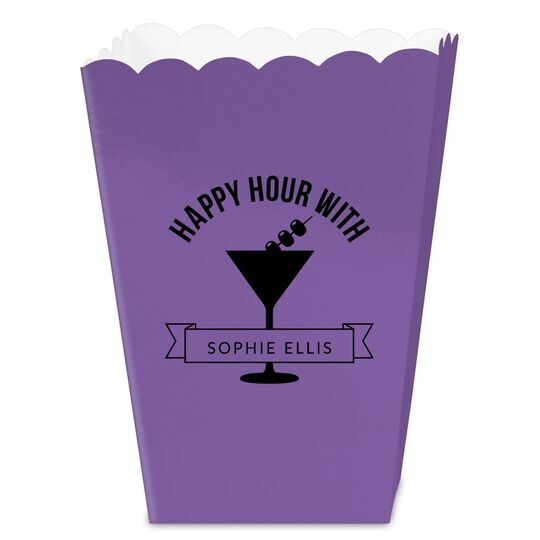 Happy Hour Martini Mini Popcorn Boxes