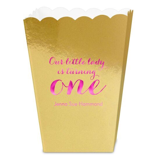 Our Little Lady Mini Popcorn Boxes
