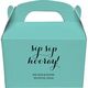 Elegant Sip Sip Hooray Gable Favor Boxes Image 2 of 4