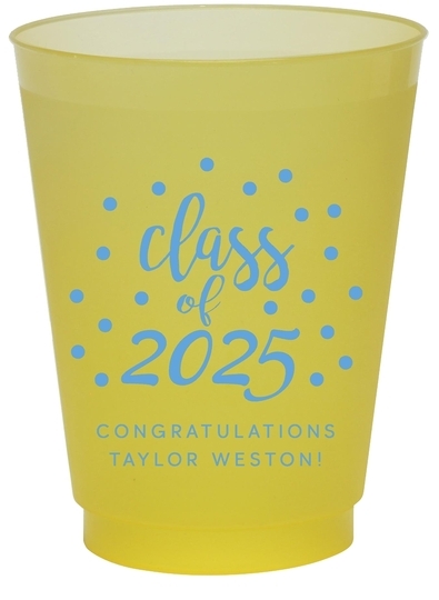 Class of Confetti Dots Colored Shatterproof Cups