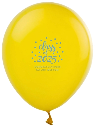 Class of Confetti Dots Latex Balloons