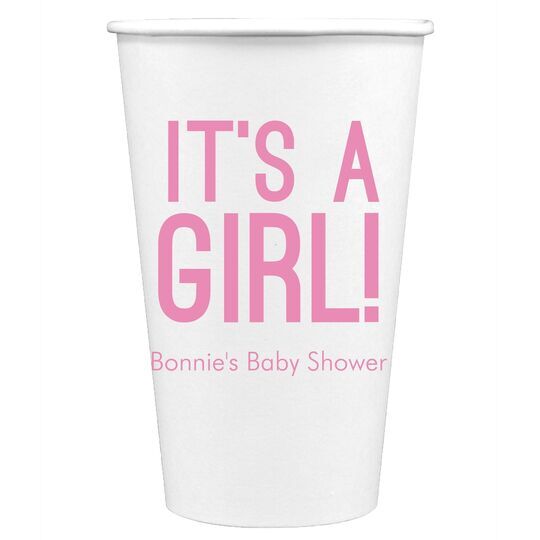 It's A Girl Cups