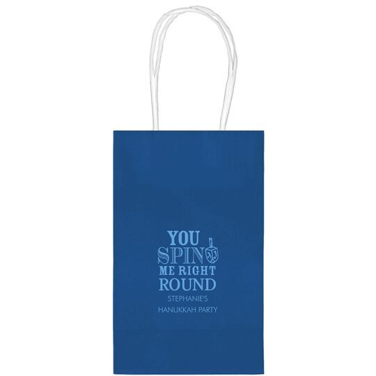 You Spin Me Right Round Medium Twisted Handled Bags