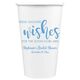 Bridal Shower Wishes Paper Coffee Cups Image 1 of 2