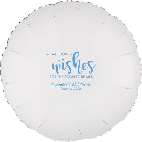 Bridal Shower Wishes Mylar Balloons