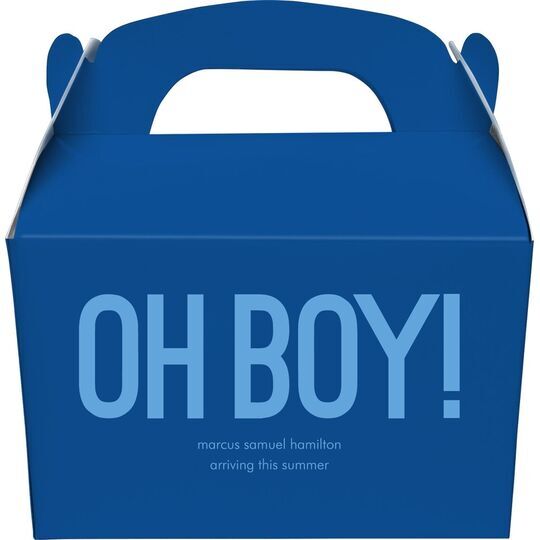 Bold Oh Boy Gable Favor Boxes