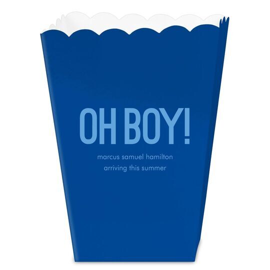 Bold Oh Boy Mini Popcorn Boxes