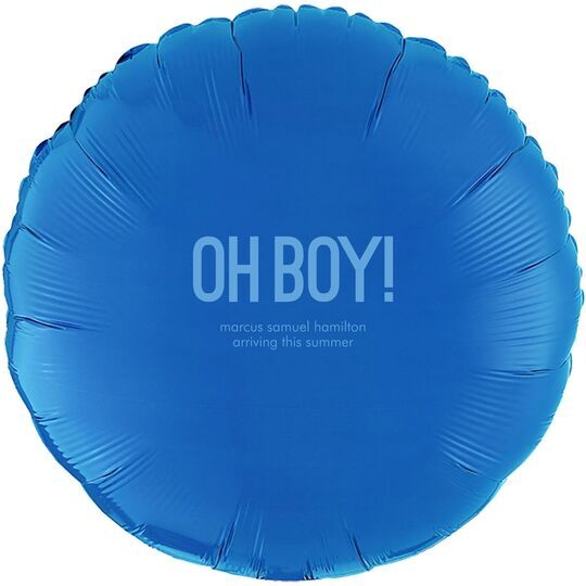 Bold Oh Boy Mylar Balloons