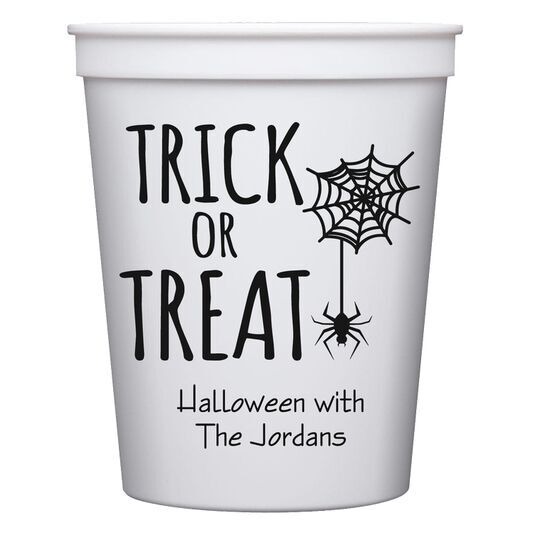 Trick or Treat Spider Stadium Cups