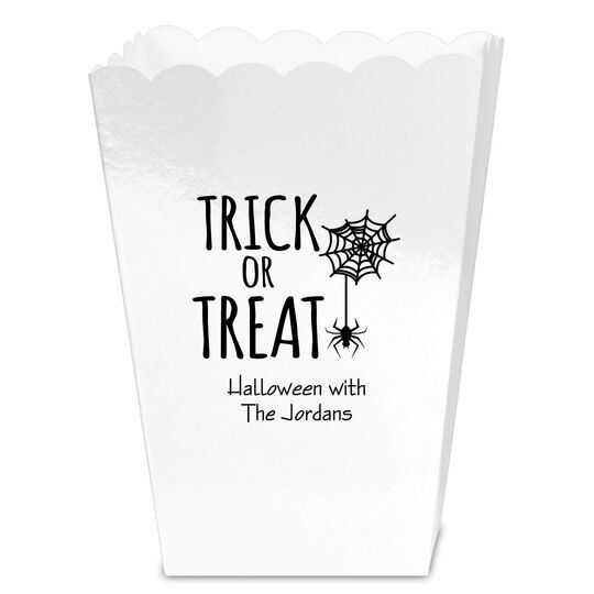 Trick or Treat Spider Mini Popcorn Boxes