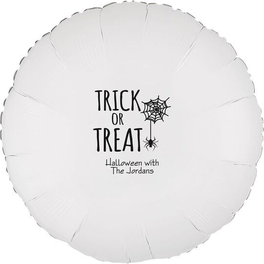 Trick or Treat Spider Mylar Balloons