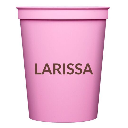 Big Bold Name Stadium Cups
