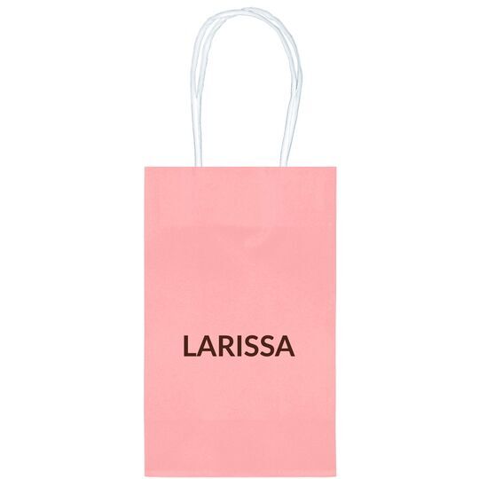 Big Bold Name Medium Twisted Handled Bags