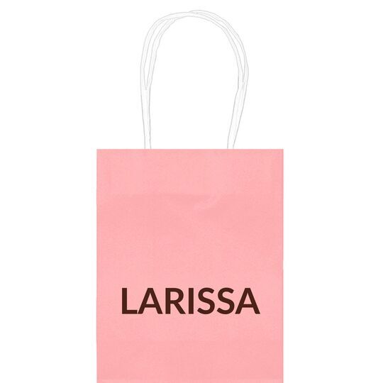 Big Bold Name Mini Twisted Handled Bags