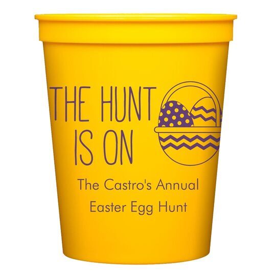The Hunt Is On Stadium Cups