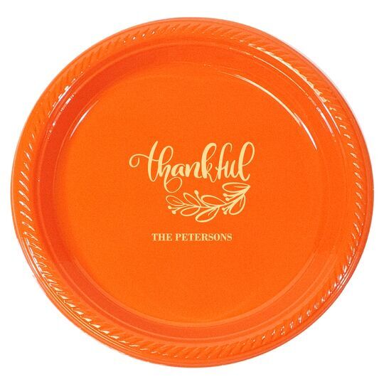 Thankful Plastic Plates
