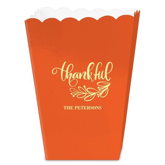 Thankful Mini Popcorn Boxes