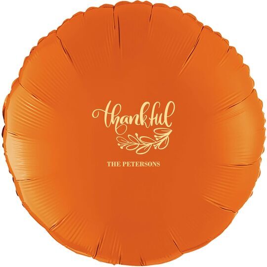 Thankful Mylar Balloons