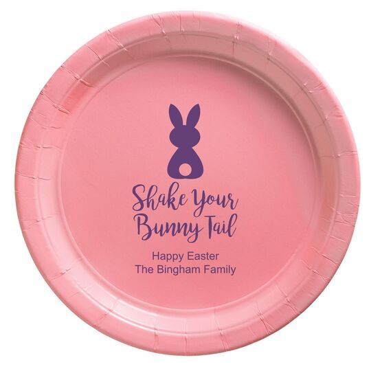 Shake Your Bunny Tail Paper Plates