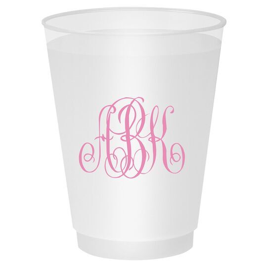 Large Interlocking Script Monogram Shatterproof Cups