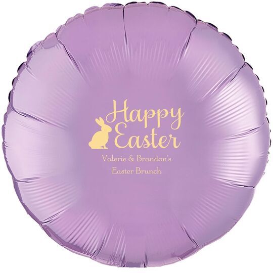 Script Happy Easter Bunny Mylar Balloons