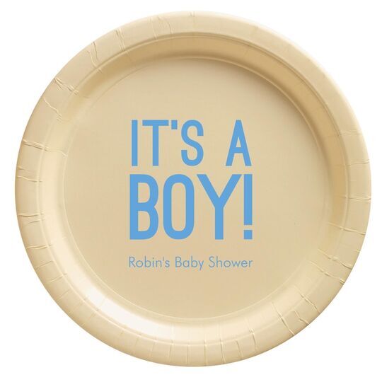 It's A Boy Paper Plates