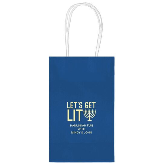 Let's Get Lit Medium Twisted Handled Bags