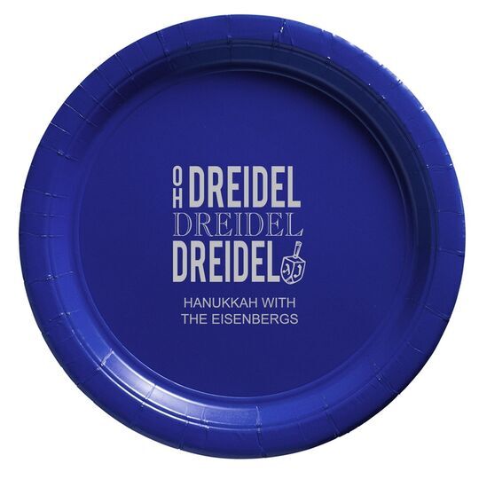 Oh Dreidel Paper Plates