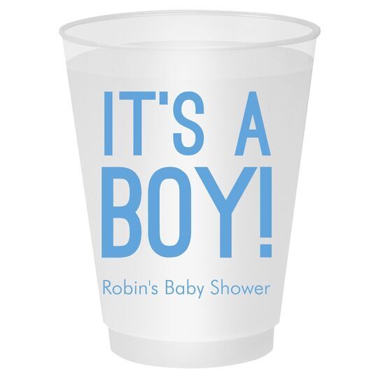 It's A Boy Shatterproof Cups