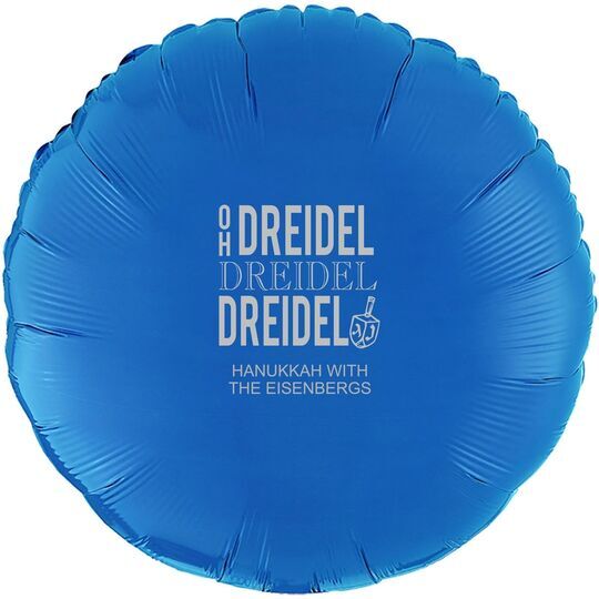 Oh Dreidel Mylar Balloons