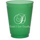 Elegant Initial Colored Shatterproof Cups Image 1 of 5
