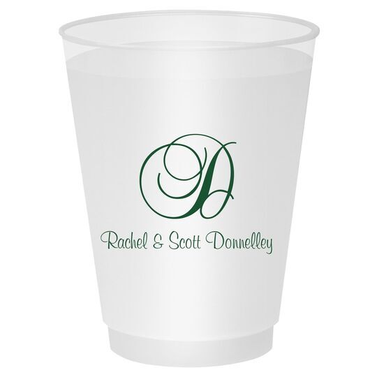 Elegant Initial Shatterproof Cups