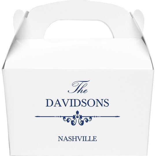 Fleur Bar Gable Favor Boxes