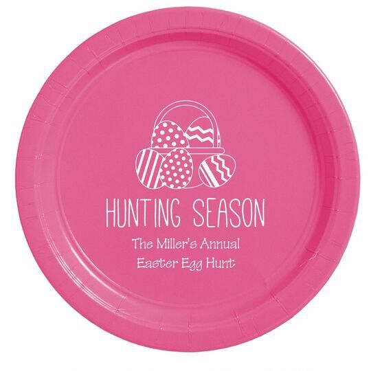 Hunting Season Easter Paper Plates