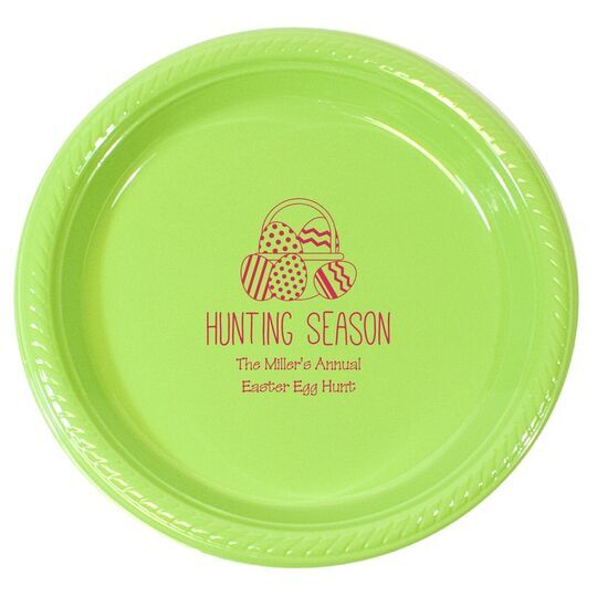 Hunting Season Easter Plastic Plates